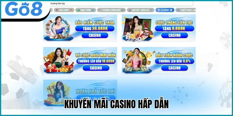 Khuyến mãi casino hấp dẫn